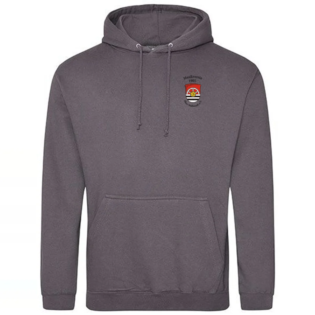 Just Hoods College Hoodie – Steel Grey (Solid)