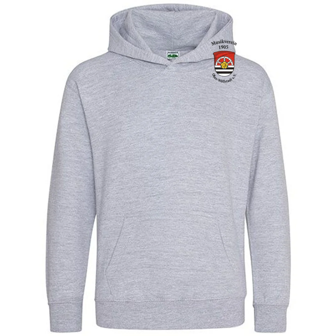 Just Hoods Kids´ Hoodie – Heather Grey
