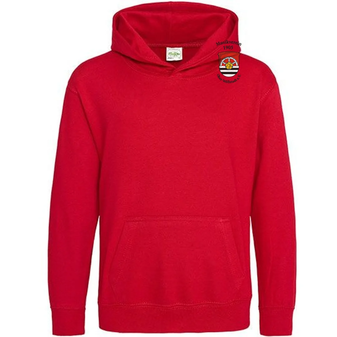 Just Hoods Kids´ Hoodie – Fire Red
