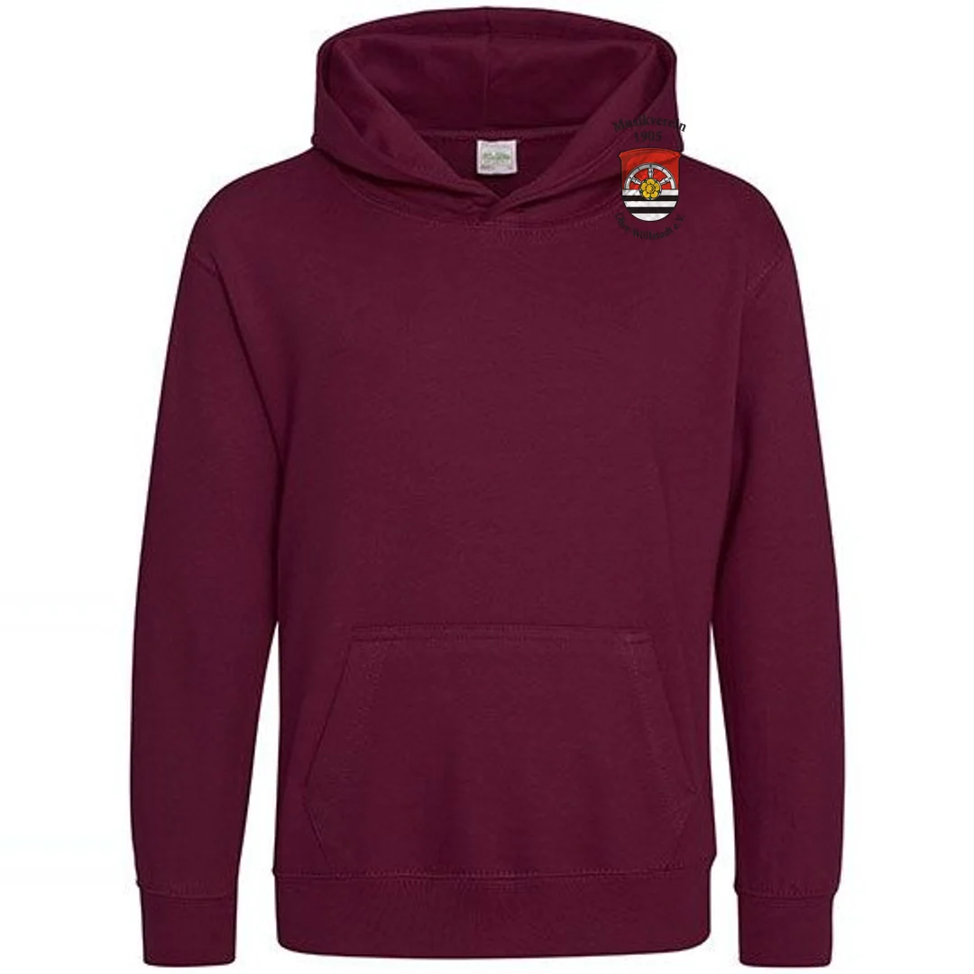 Just Hoods Kids´ Hoodie – Burgundy
