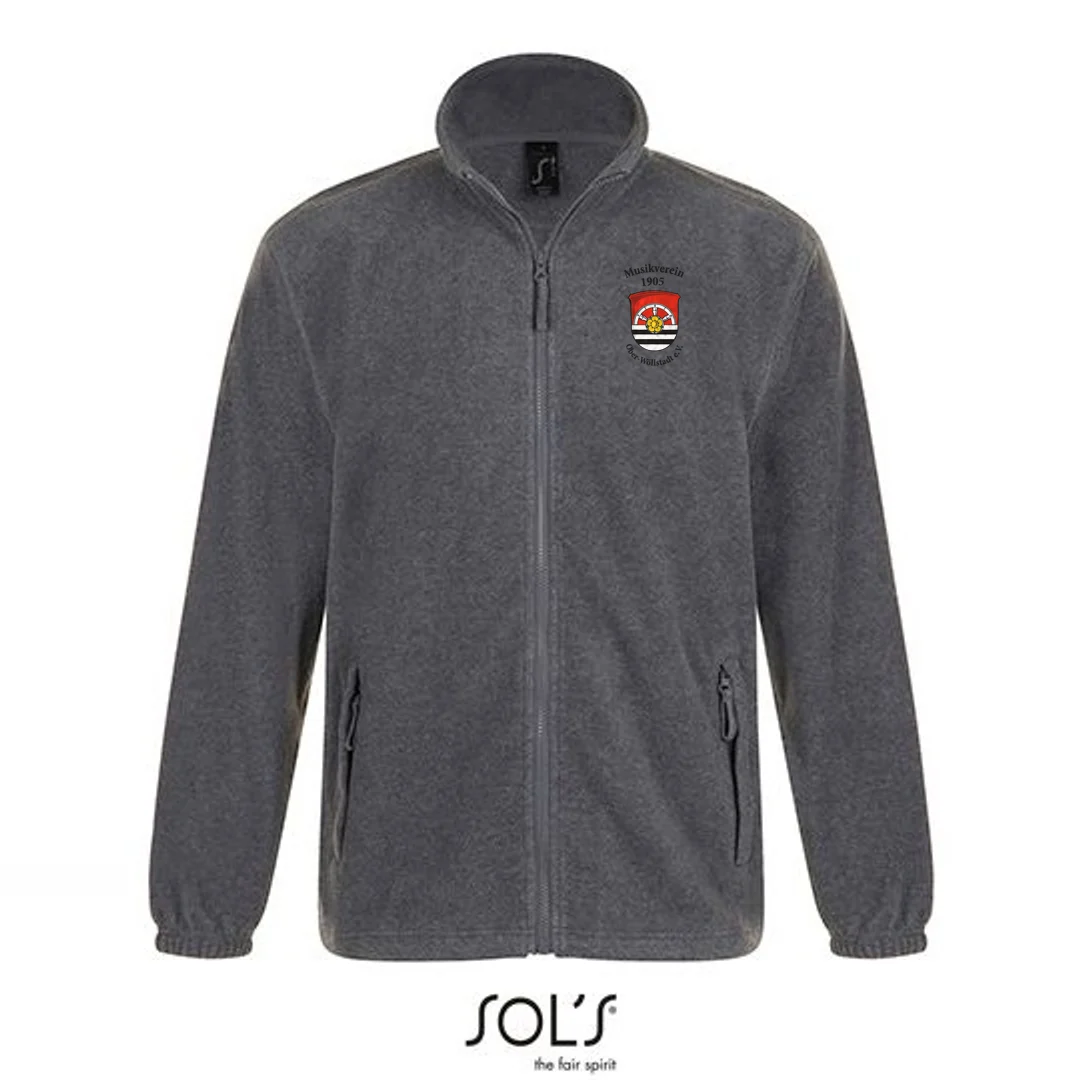 SOL´S Fleecejacket North – Grey Melange