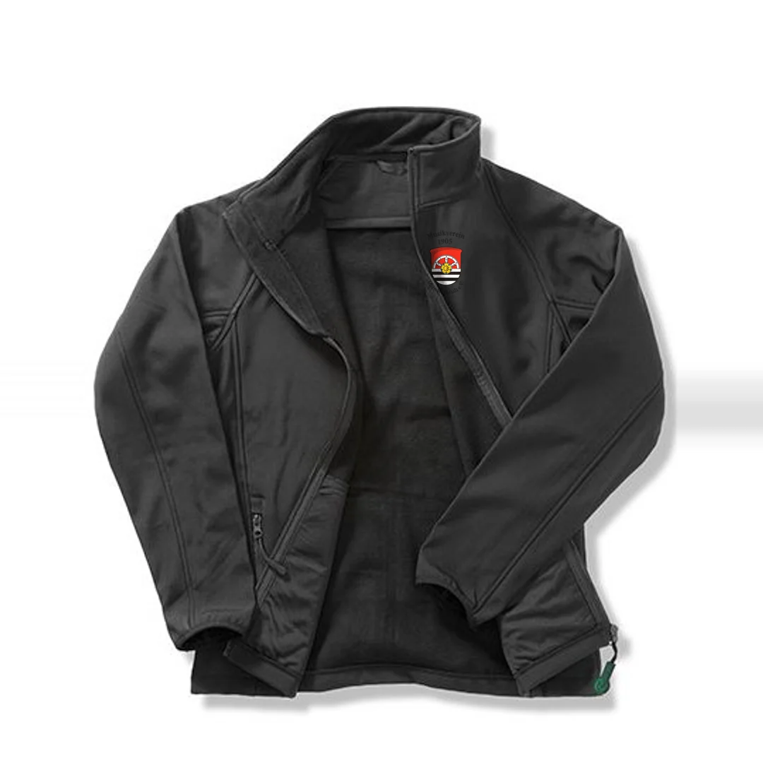Result Recycled Women´s Printable Softshell Jacket with Recycled Fleece Inner – Black / Black