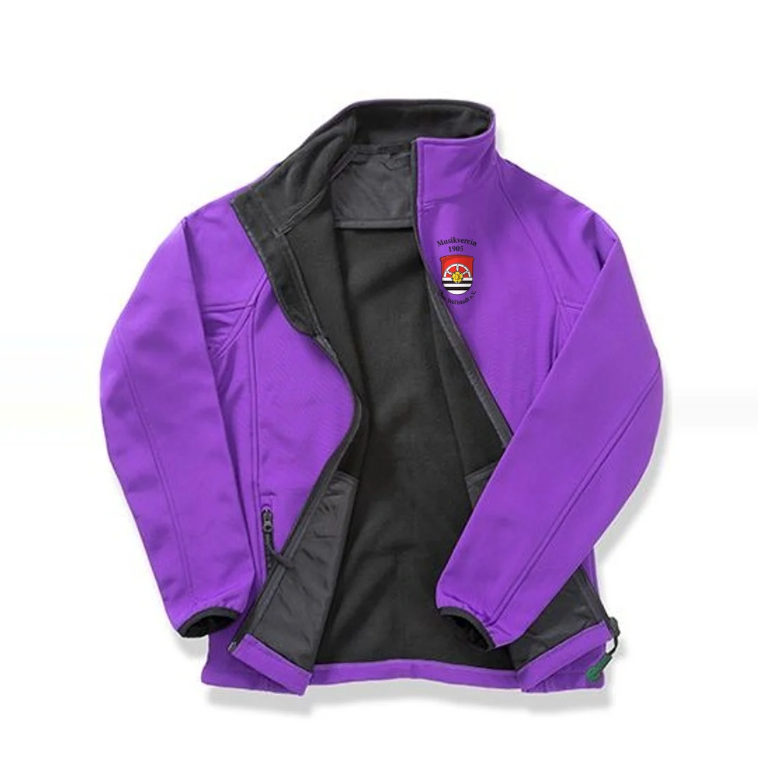 Result Recycled Women´s Printable Softshell Jacket with Recycled Fleece Inner – Purple / Black
