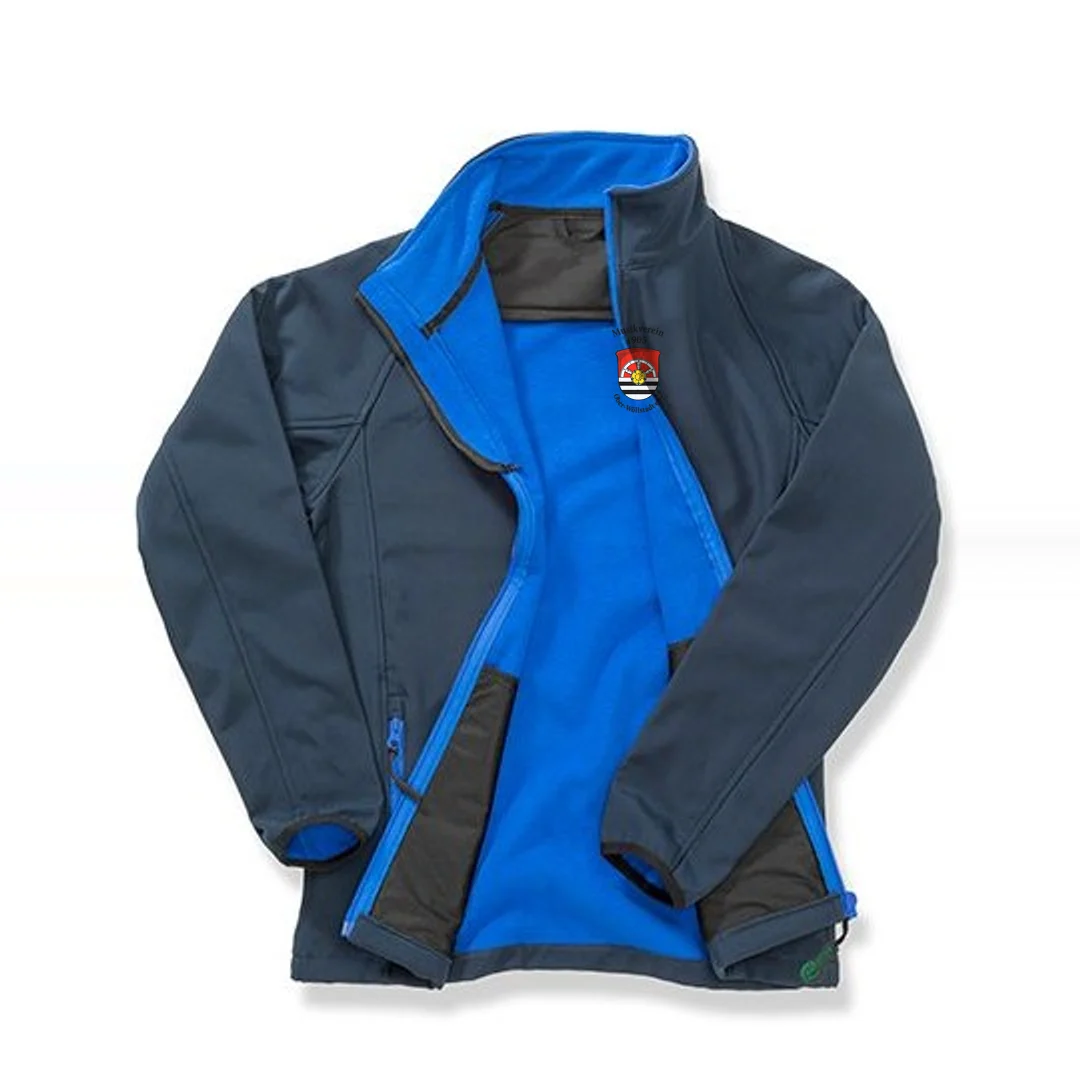 Result Recycled Women´s Printable Softshell Jacket with Recycled Fleece Inner – Navy / Royal