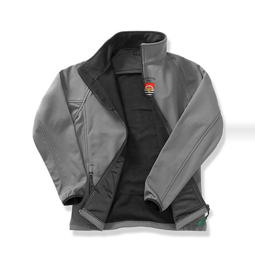 Result Recycled Women´s Printable Softshell Jacket with Recycled Fleece Inner – Charcoal / Black