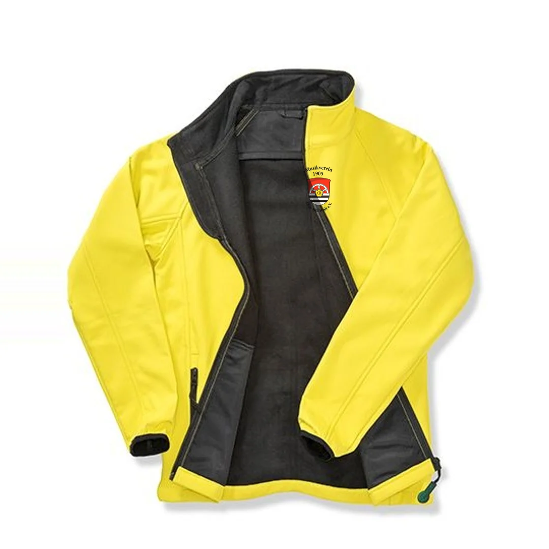 Result Recycled Women´s Printable Softshell Jacket with Recycled Fleece Inner – Yellow / Black