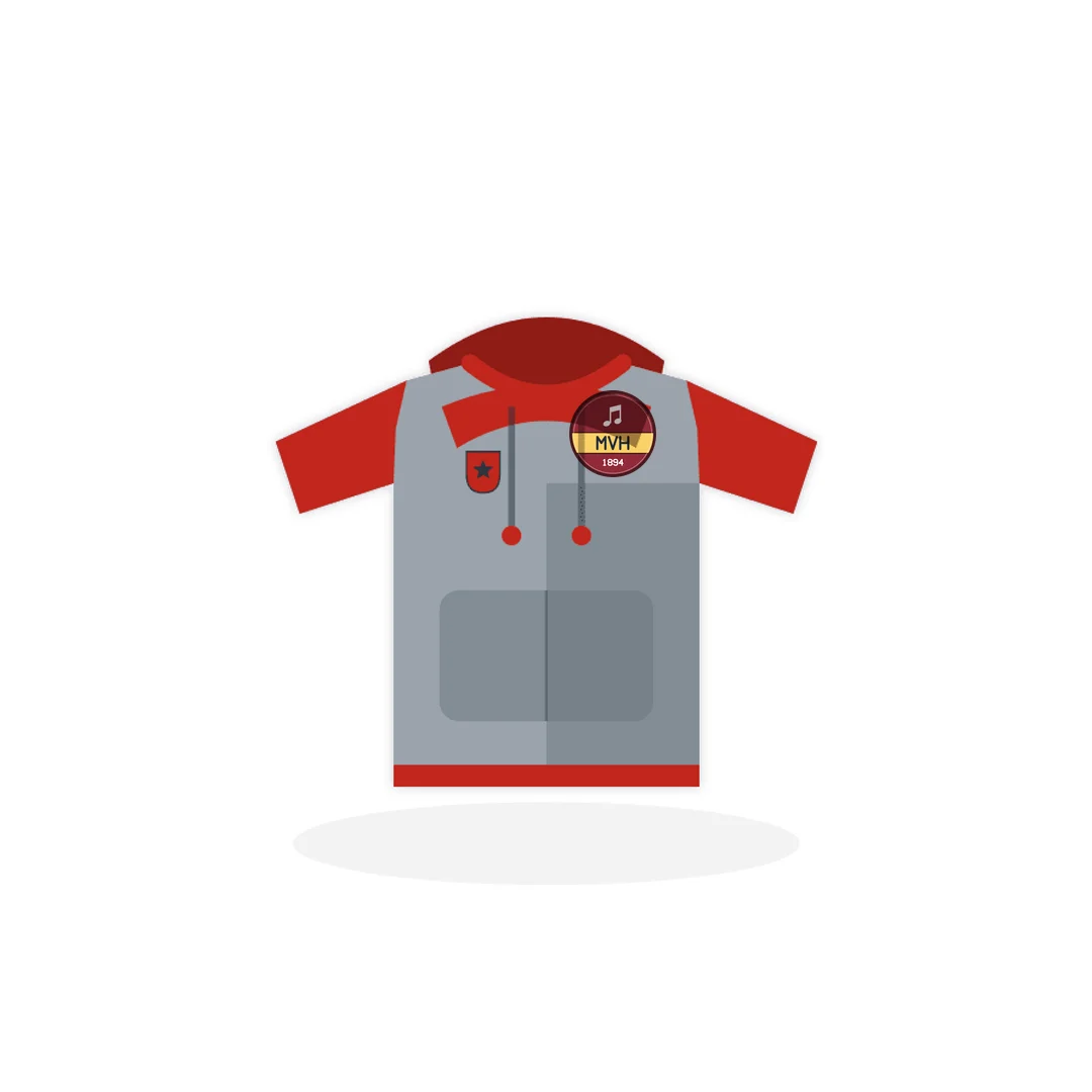 Sweatshirt Crew in Grau