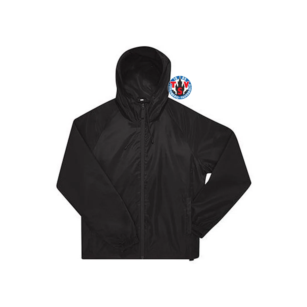B&C BE INSPIRED #Reset Windbreaker – Black