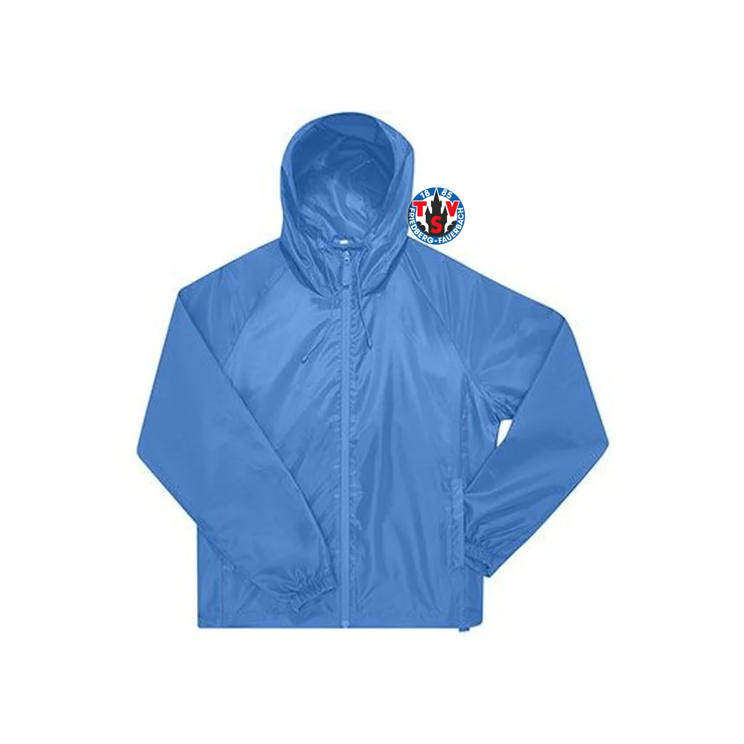 B&C BE INSPIRED #Reset Windbreaker – Lake Blue