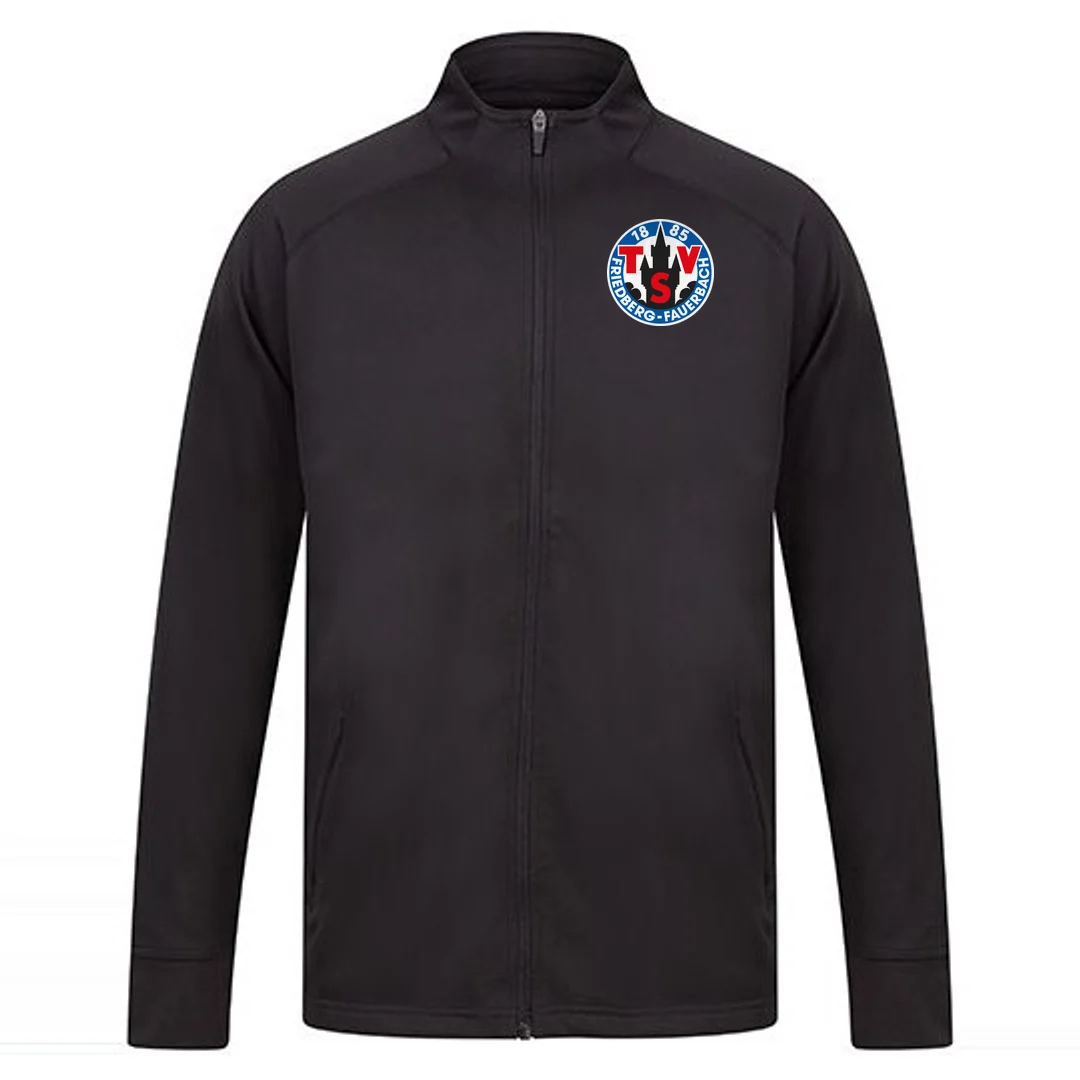 Finden+Hales Adults Knitted Tracksuit Top – Black
