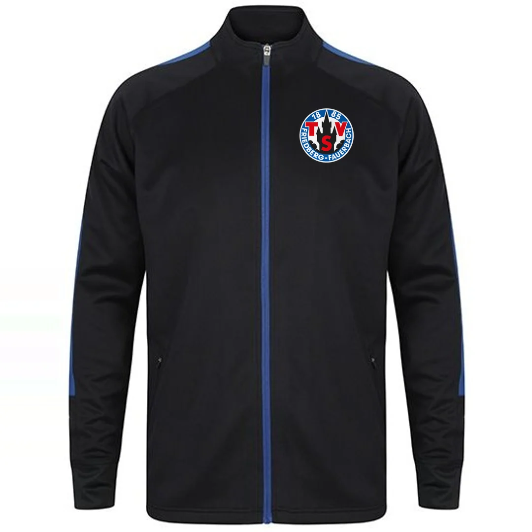 Finden+Hales Adults Knitted Tracksuit Top – Navy / Royal