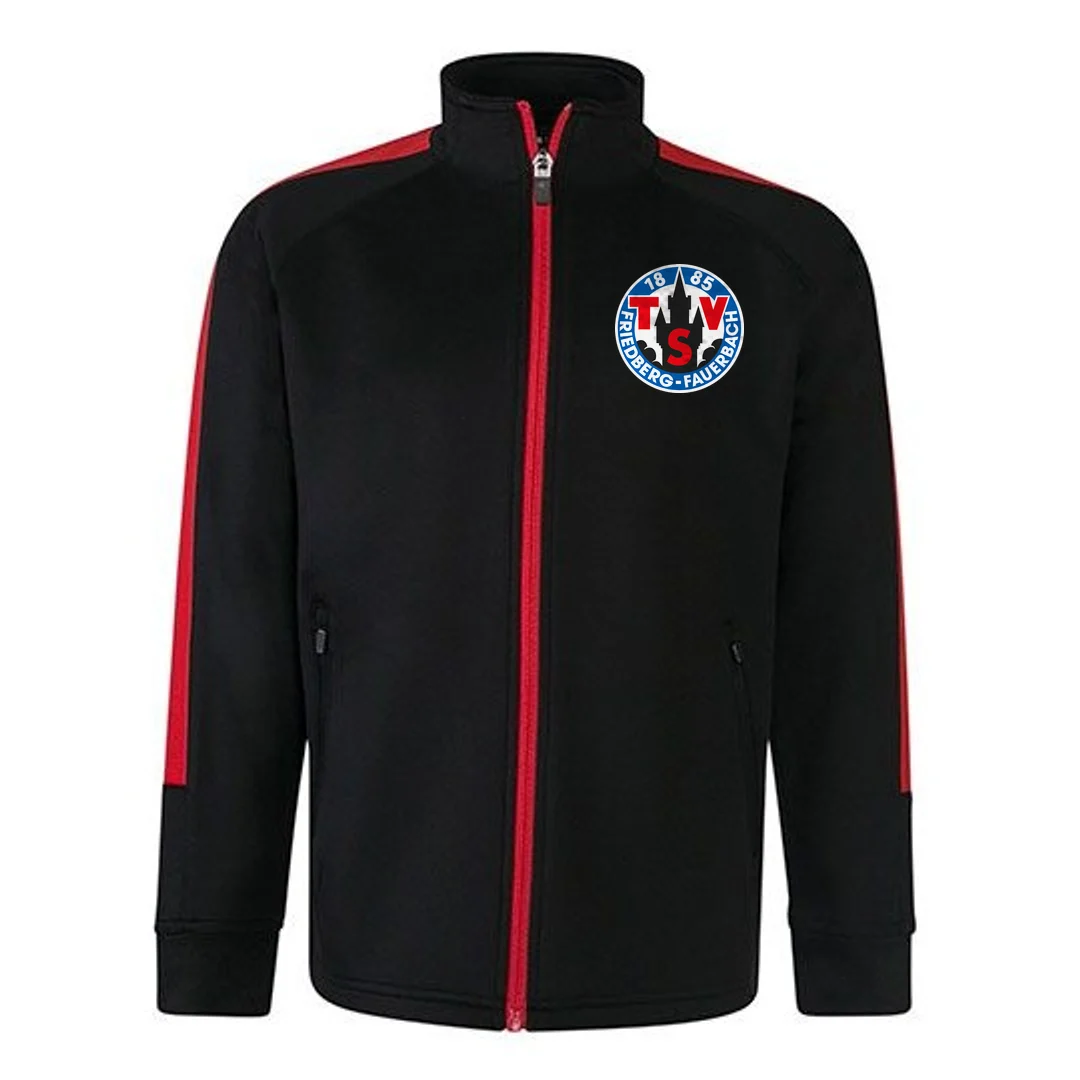 Trainingsjacke Kinder in Black / Red