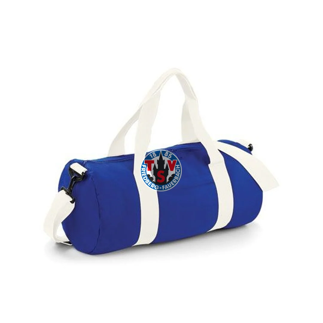 BagBase Original Barrel Bag – Bright Royal / Off White