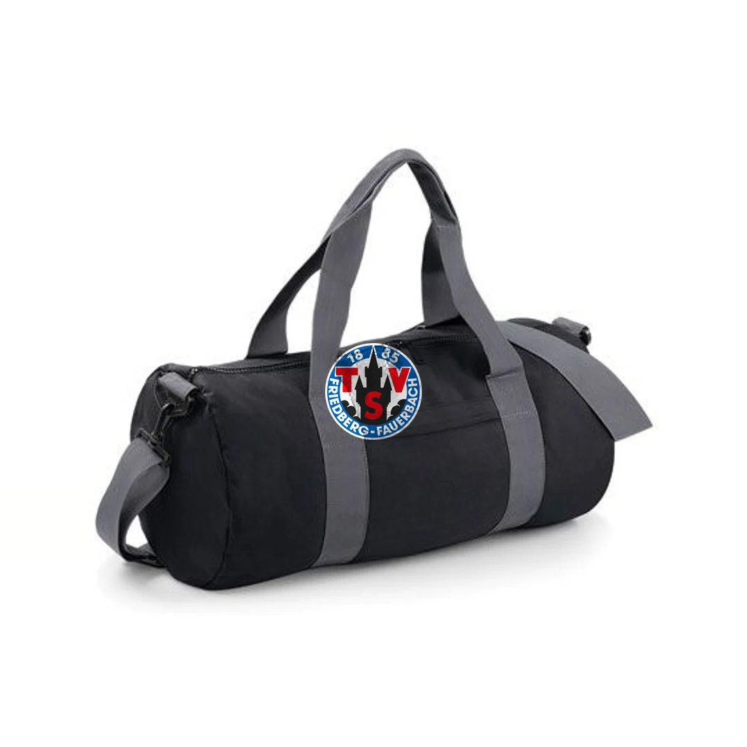 BagBase Original Barrel Bag – Black / Graphite Grey